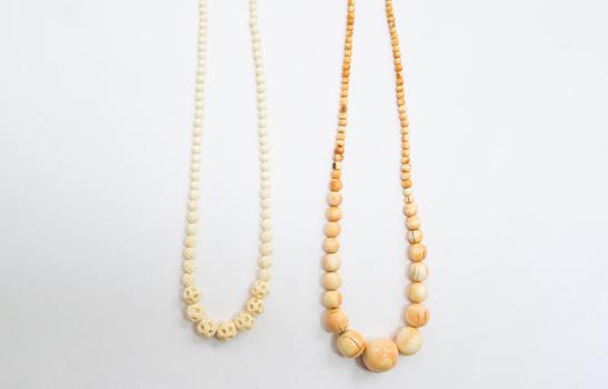 Ivory bead necklace, property of the U.S. Fish and Wildlife Service © WWF-US / Keith Arnold