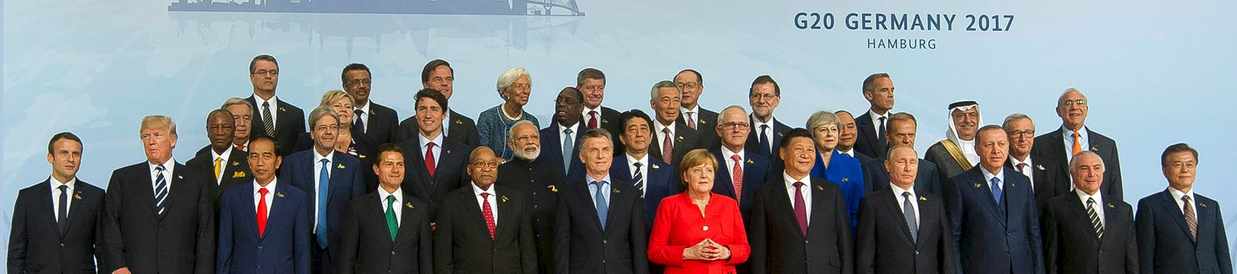 Heads of States and Government during a family photo at the G20 Leaders summit in Hamburg, Germany © GCIS / CC 2.0