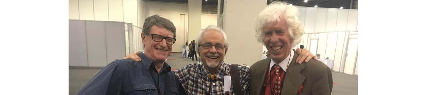 (l to r): Dan Stiles, Tom Milliken and Esmond Bradley Martin, photographed at CITES CoP17 in South Africa, 2016
