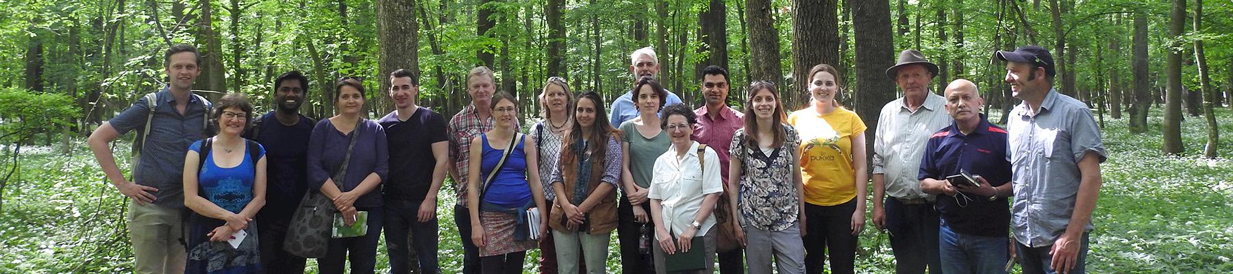 Participants of the FairWild Forum 2019 on the field trip to collections sites of Schmidt und Co., Hungary. Photo: Kirsten Palme / TRAFFIC