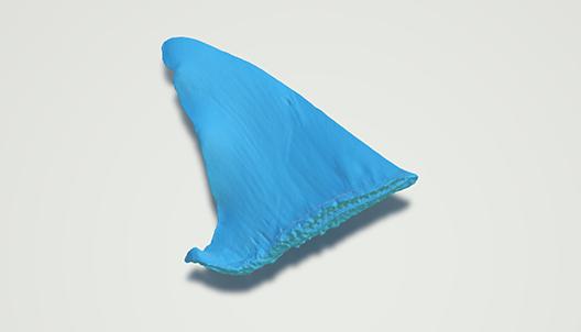 3D replica shark fins