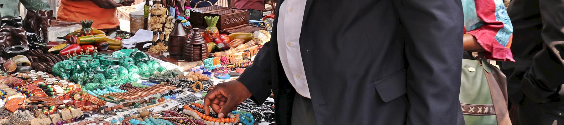 Le marché de l’ivoire à Kinshasa © TRAFFIC