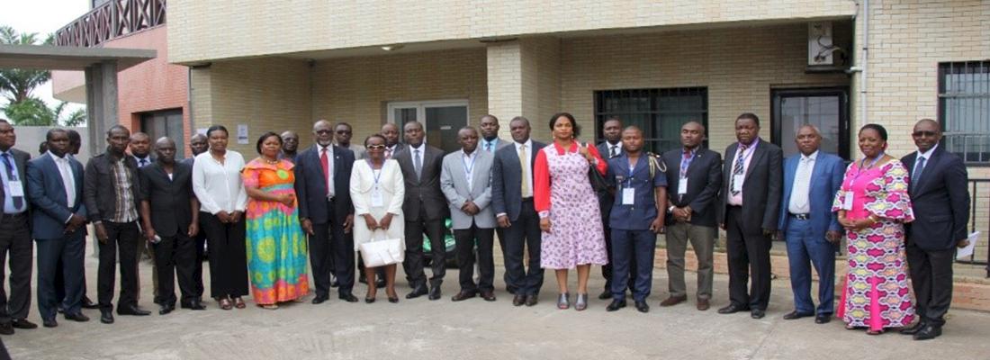 Representatives from various Gabonese administrative and enforcement agencies attending a workshop promoting the use of the AFRICA-TWIX platform