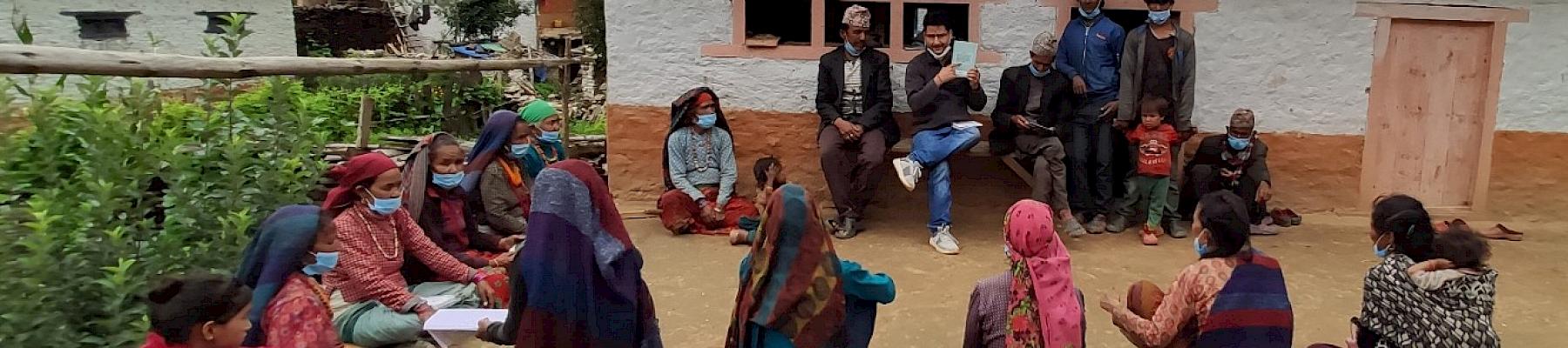Training session on good harvesting practices of Jatamansi credit: ANSAB