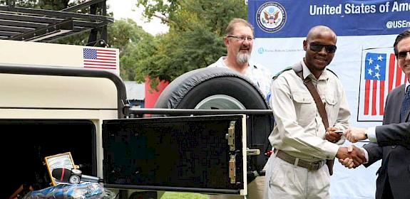 The handover of the state-of-the-art forensic trailers took place today in the National Zoological Gardens, Pretoria, South Africa