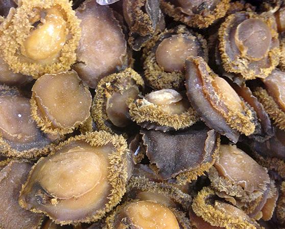 Dried abalone Haliotis midae for sale in Hong Kong where it is widely consumed as a delicacy © Wilson Lau / TRAFFIC