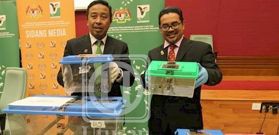 Perhilitan announced the crackdown on online wildlife crime during a press conference live streamed on Facebook © UTUSAN ONLINE