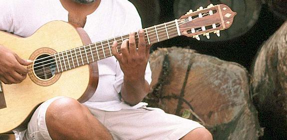 Guitar made from certified timber in Brazil © Edward Parker / WWF 
